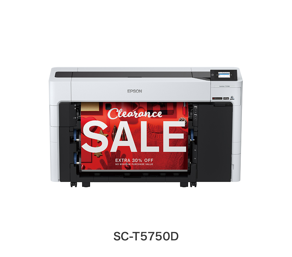 エプソン（EPSON）SureColor SC-T5750D(1,645mm×499mm×975mm): プリンタ―本体 販促エクスプレス  即納！販促資材が安くて早く届く