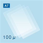 ラミネートフィルム A7サイズ（100ミクロン）100枚