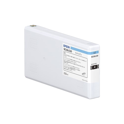 エプソン　インクカートリッジ　ライトシアン　２００ｍｌ　ＳＣ３３ＬＣ２０