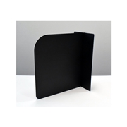 飛沫防止 スチレンパーテーション カウンター式 黒（Lサイズ）10セット