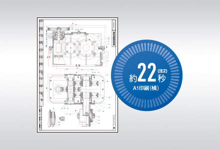 CAD印刷にかかる時間