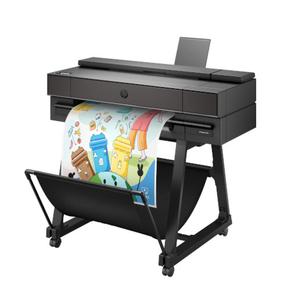 HP DesignJet T870 ポスター印刷中